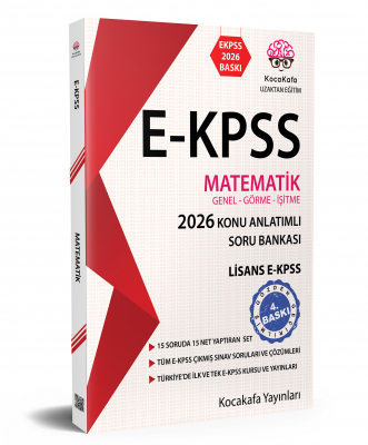 EKPSS Genel-Görme-İşitme LİSANS 2026 BASKI MATEMATİK KONU ANLATIMLI ÇÖZÜMLÜ SORU BANKASI KİTABI