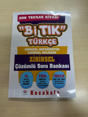 Zihinsel Lise Bi TIK TÜRKÇE ÇÖZÜMLÜ SORU BANKASI 2026-Ocak Baskılı 