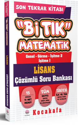 Bi TIK LİSANS MATEMATİK Son tekrar SORU BANKASI Tamamı ÇÖZÜMLÜ 